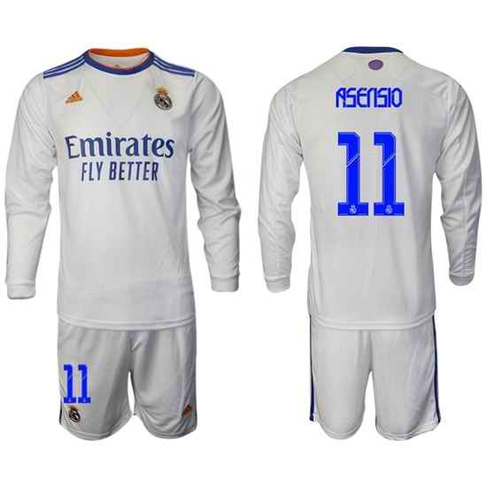Men Real Madrid Long Sleeve Soccer Jerseys 569